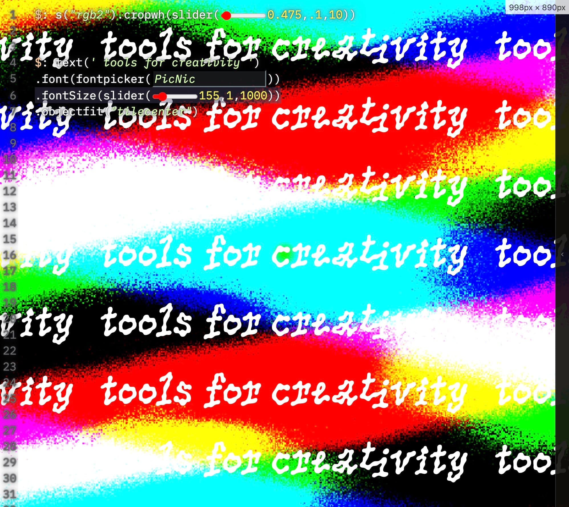 Announcing: Tools for Creativity at the School For Poetic Computation